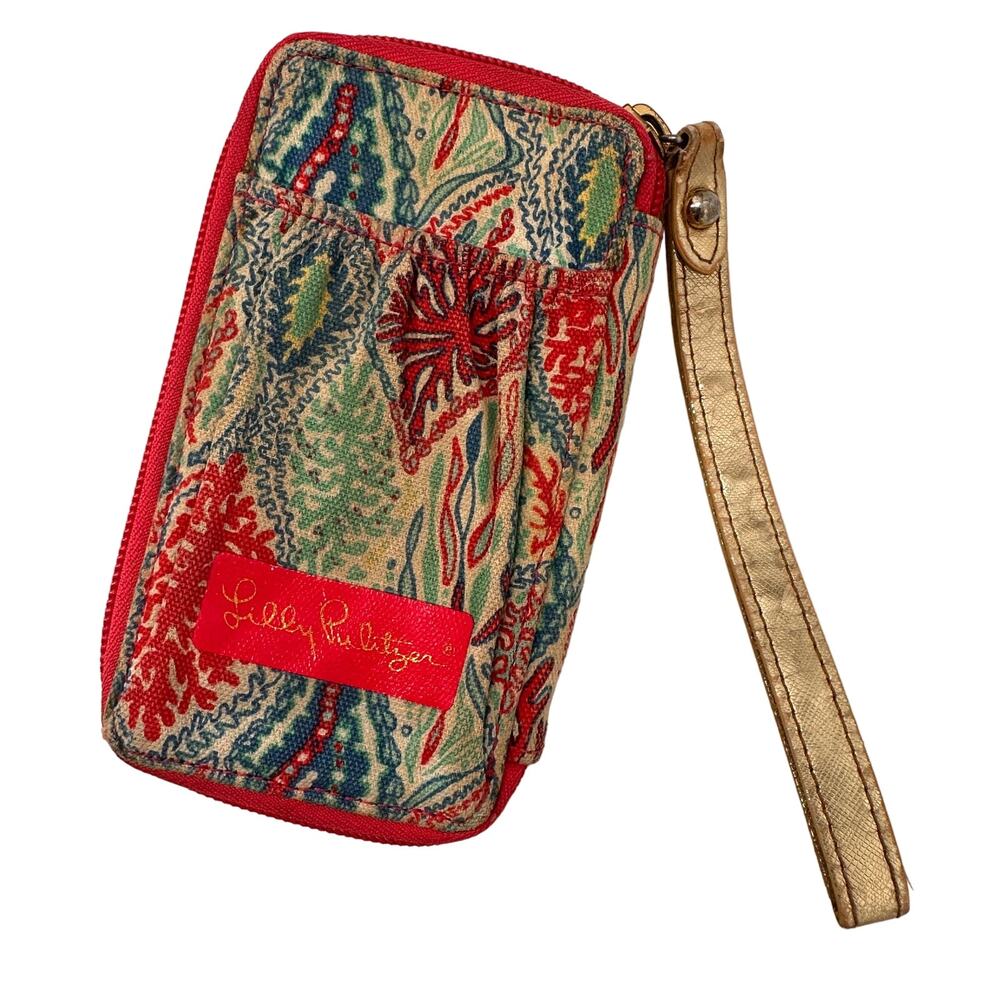 Lilly Pulitzer Pink Wristlet Wallet